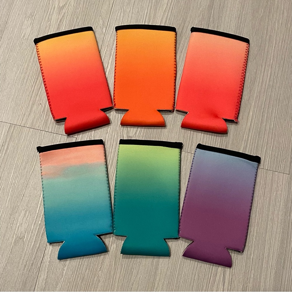 Cup Sleeves Set of 6 Vibrant Colors